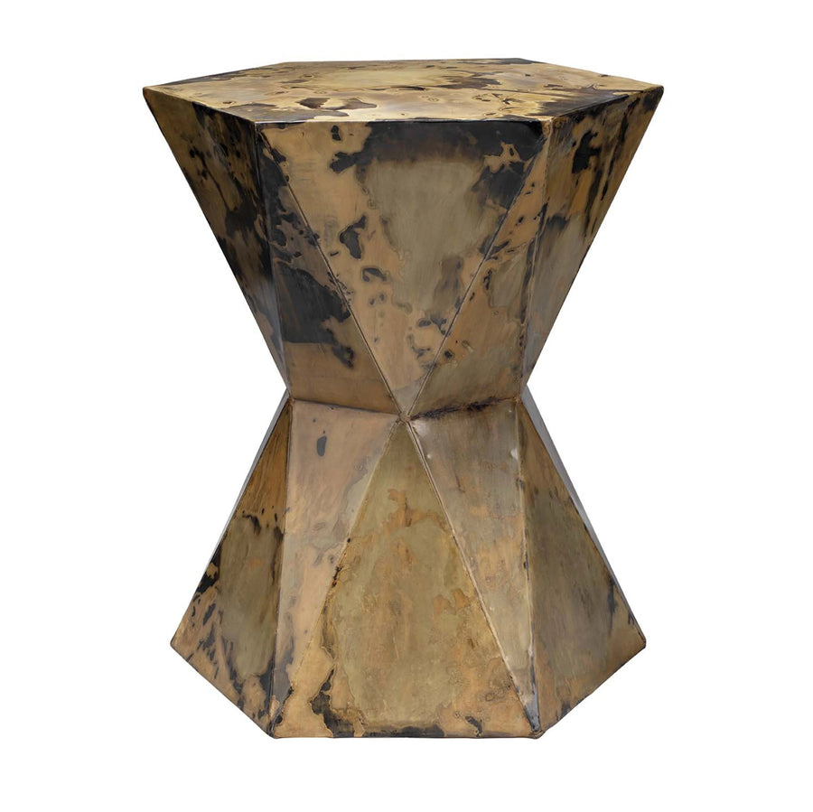 SwayLiving Crown Side Table, Acid Wash Metal - Medium ACCENT TABLES
