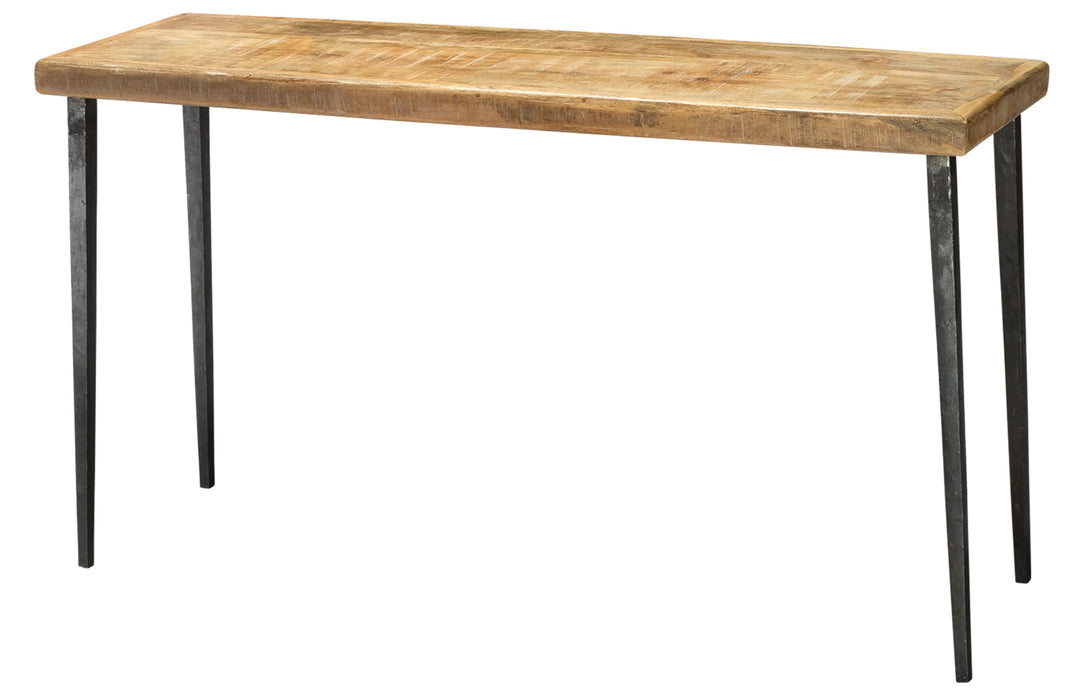 SwayLiving Farmhouse Wood Console Table, Natural CONSOLE TABLES