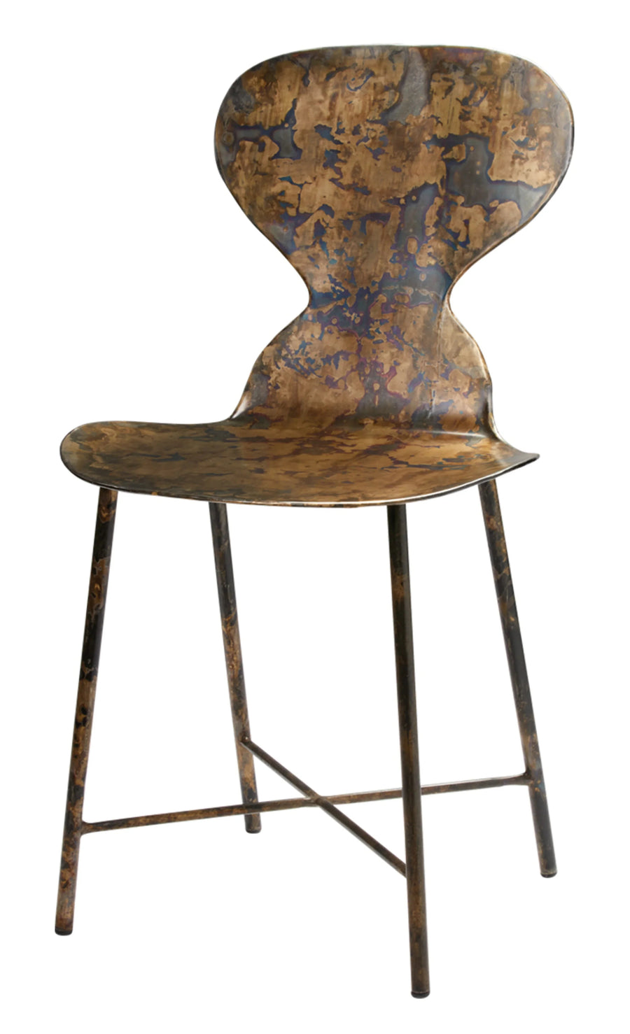 SwayLiving McCallan Metal Chair, Acid Wash Metal ACCENT + LOUNGE CHAIRS