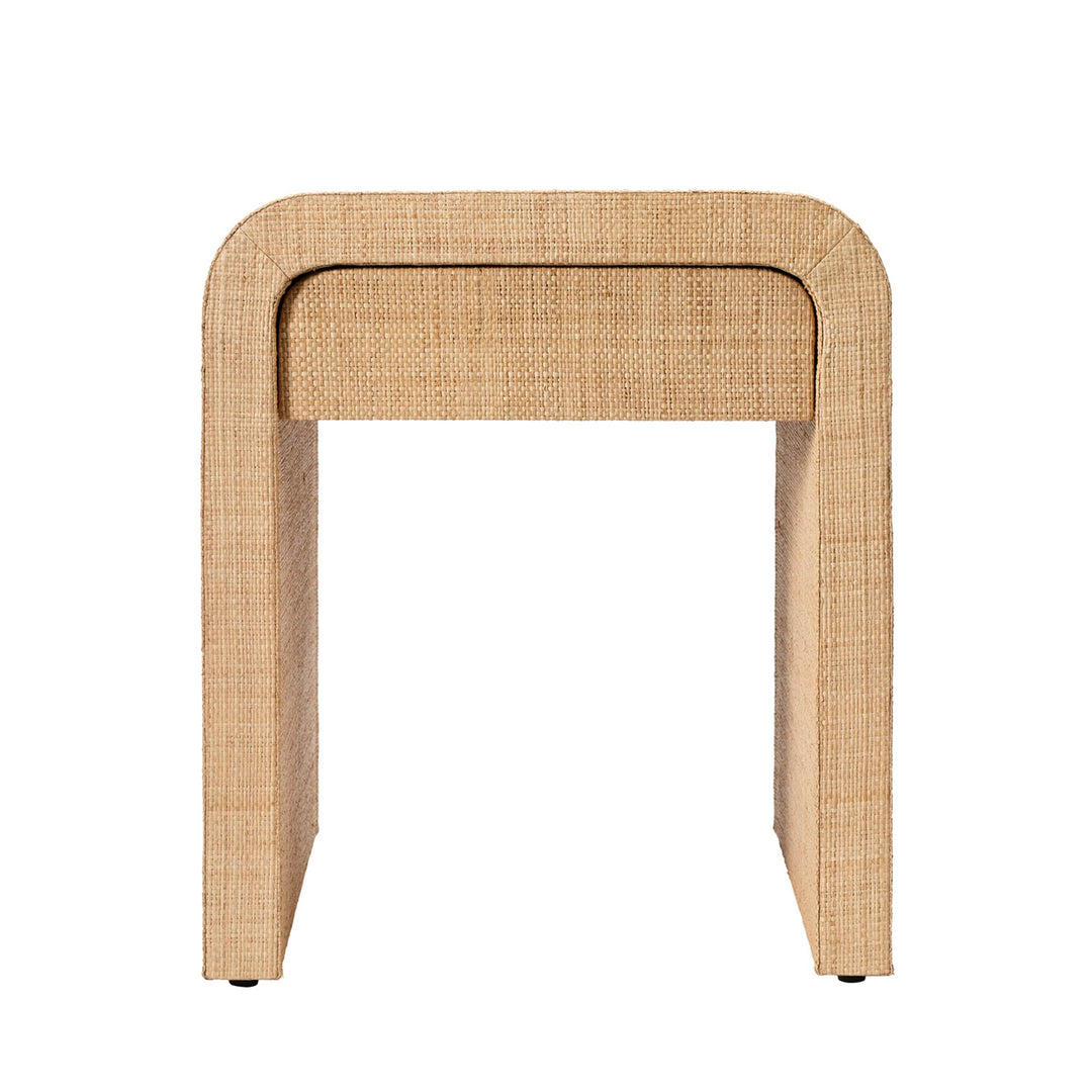 SwayLiving Montecito 1-Drawer Raffia Side Table ACCENT TABLES