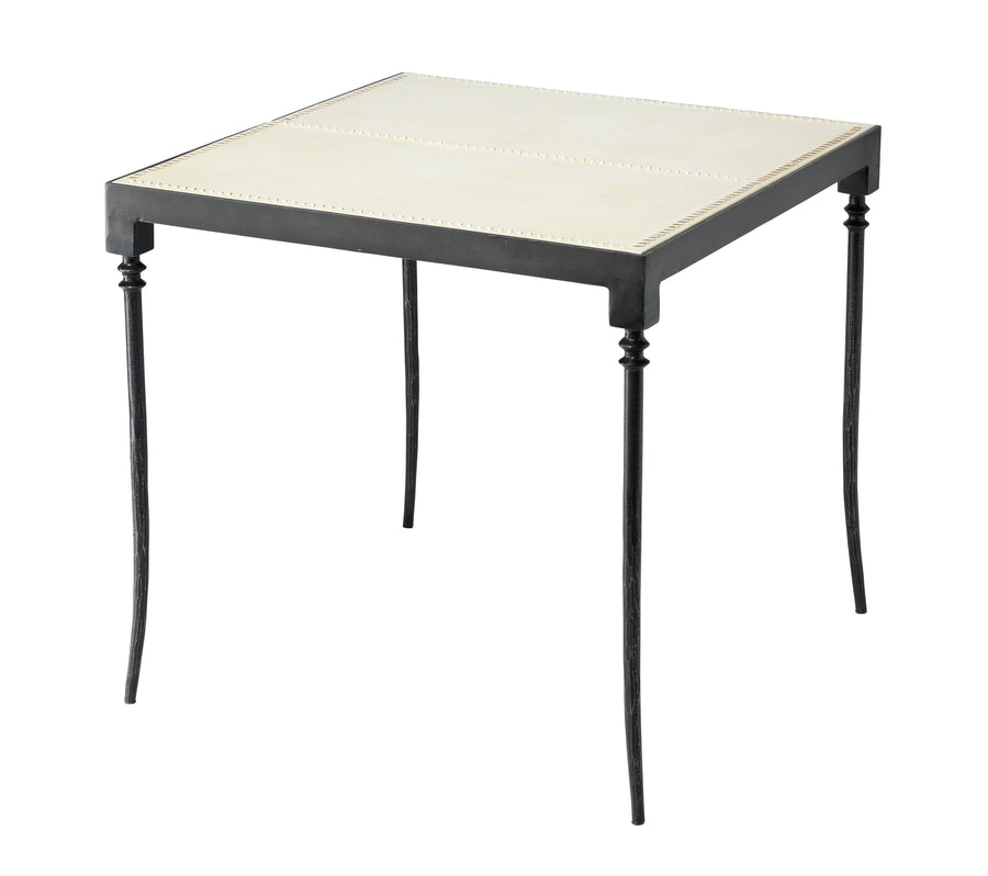 SwayLiving Nevado Leather Side Table ACCENT TABLES