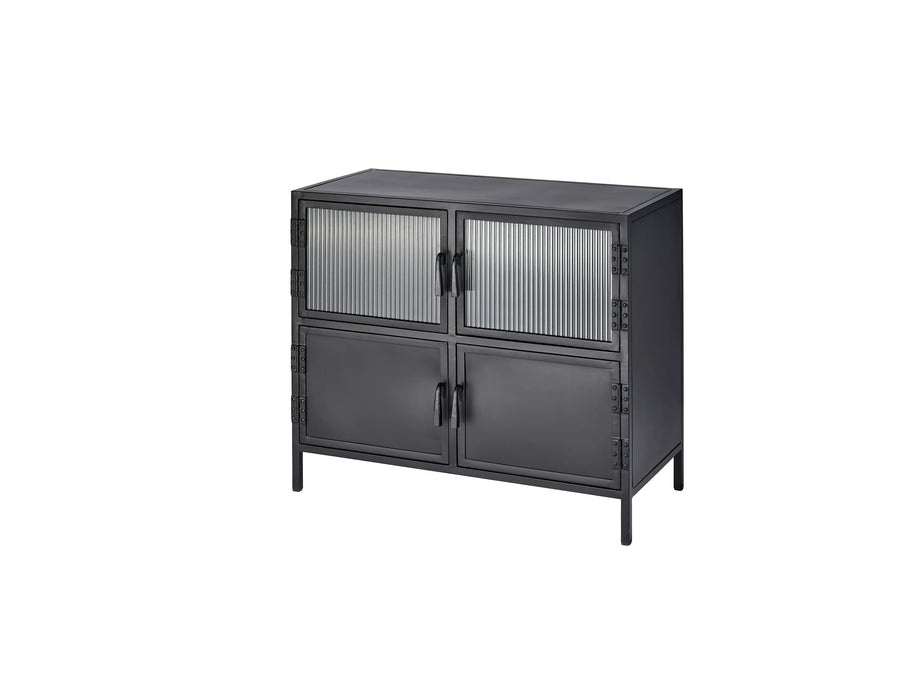 SwayLiving Vitrino 4 Door Iron Side Table ACCENT TABLES