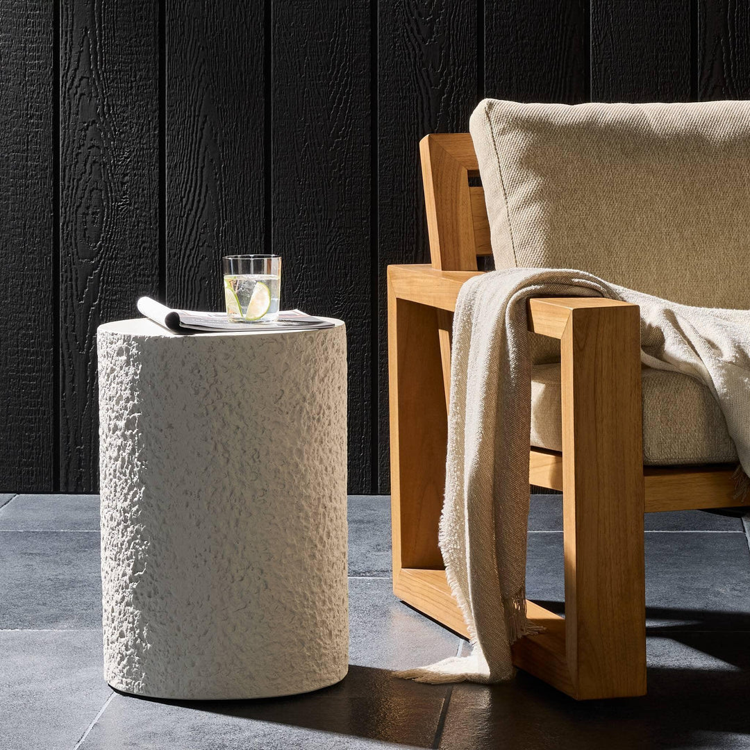 Otero Outdoor Round End Table - SwayLiving