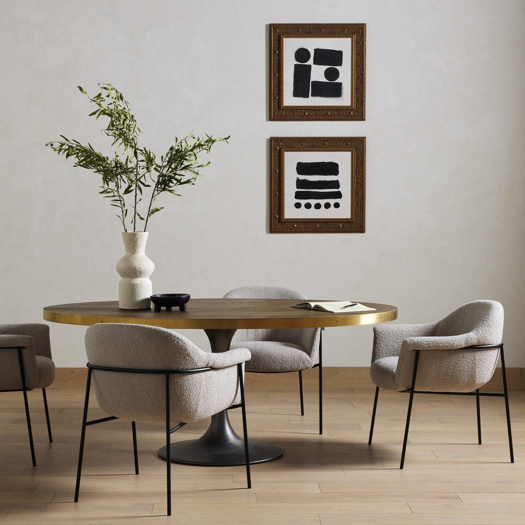 Evans Oval Dining Table - SwayLiving
