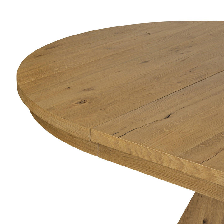Leif Round Extension Dining Table 60" - SwayLiving