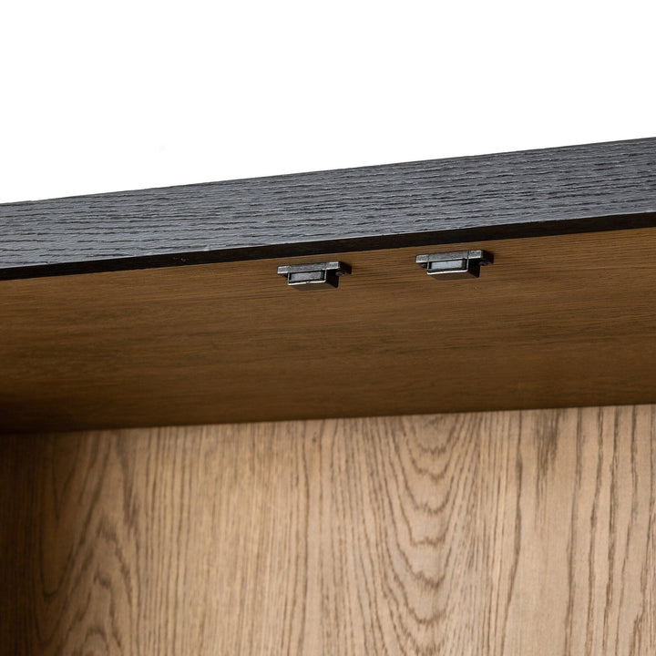 Millie Panel and Glass Door Cabinet - SwayLiving