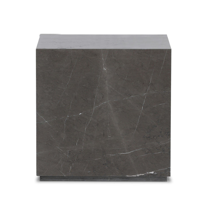 Modern Marble Plinth End Table - SwayLiving