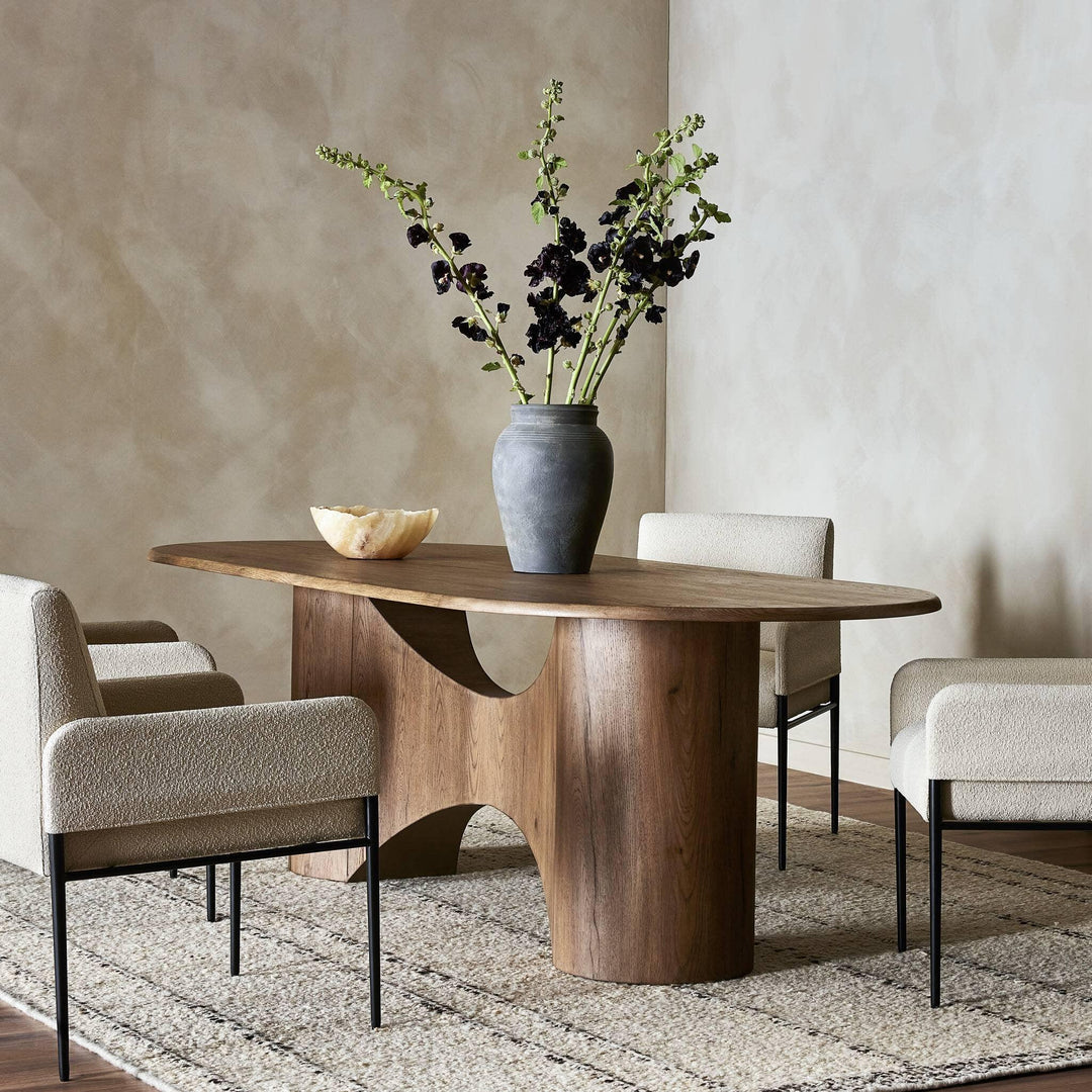 Olexey Oval Dining Table - SwayLiving