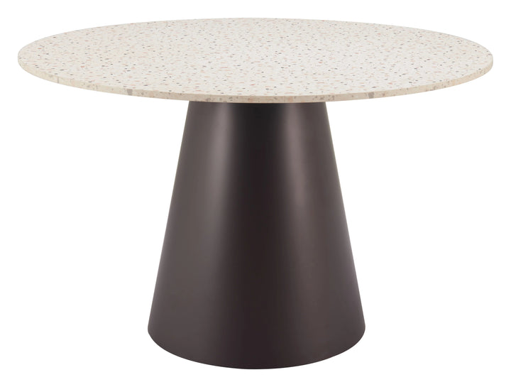 SwayLiving Jorf Dining Table Beige & Bronze DINING TABLES