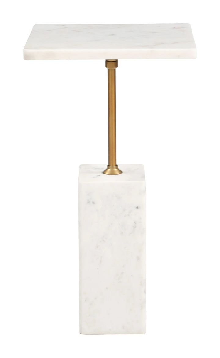 SwayLiving Naht Side Table White ACCENT TABLES