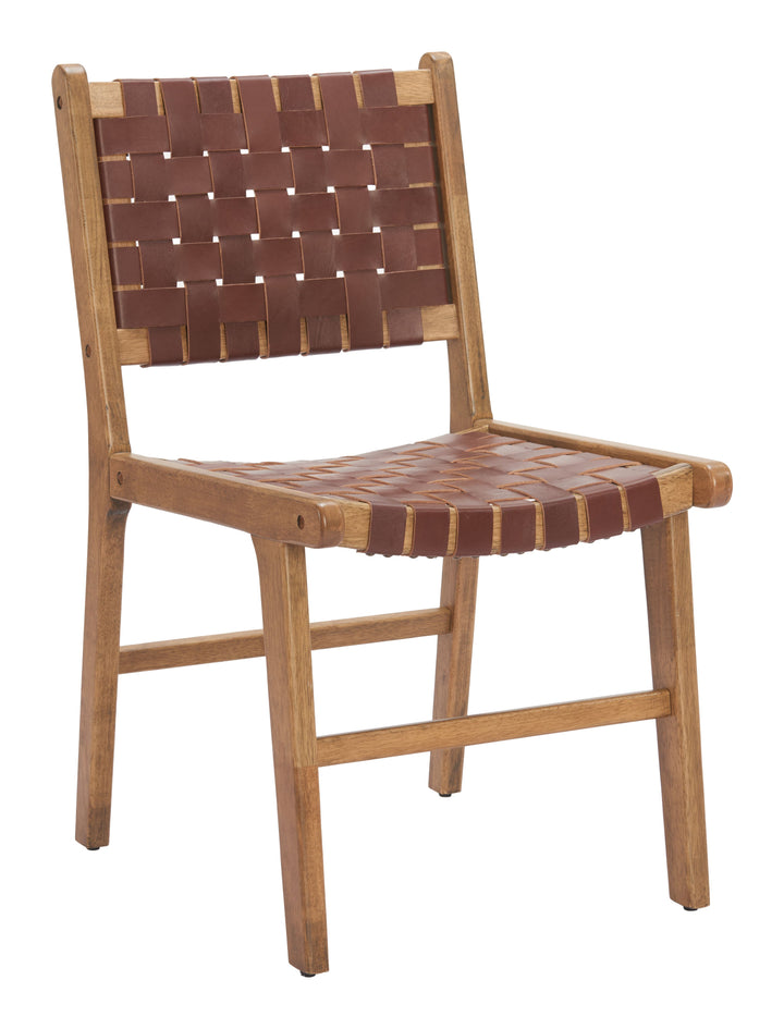 Feder Dining Chair (Set of 2) Brown