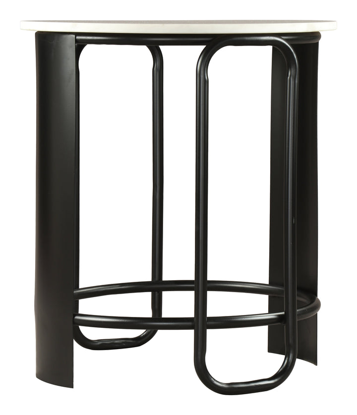Obel Side Table White & Black