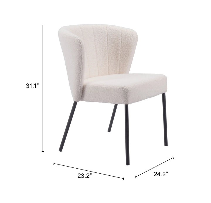 SwayLiving Aimee Dining Chair (Set of 2) Cream DINING CHAIRS
