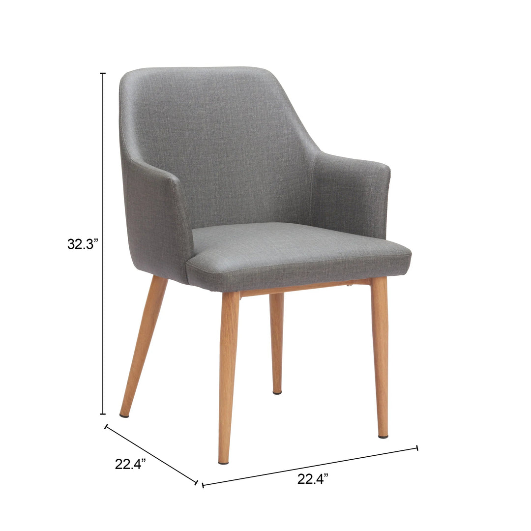 SwayLiving Wisom Dining Chair (Set of 2) Gray DINING CHAIRS