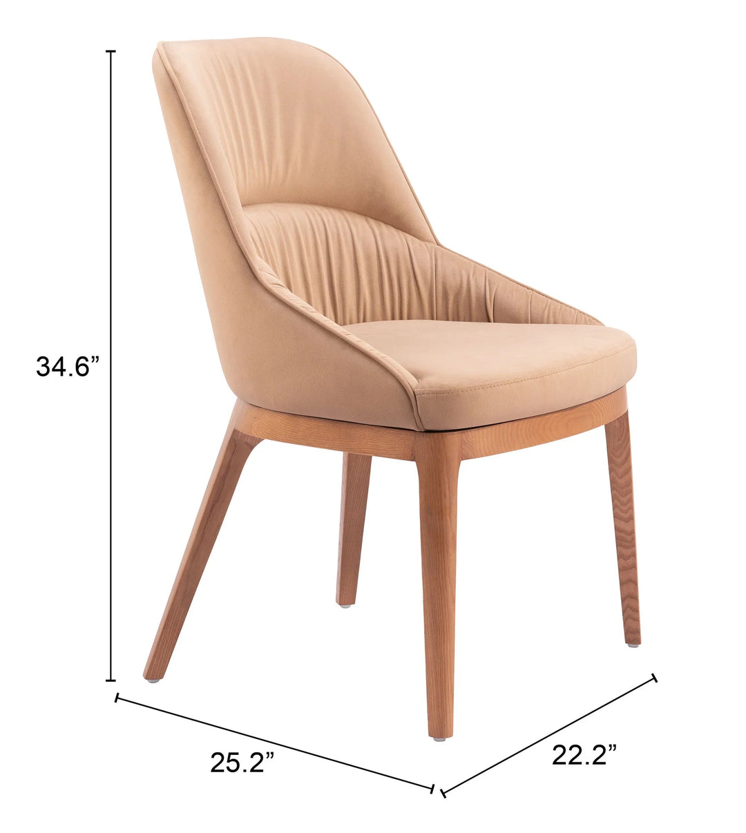 SwayLiving Ayr Dining Chair (Set of 2) Tan DINING CHAIRS