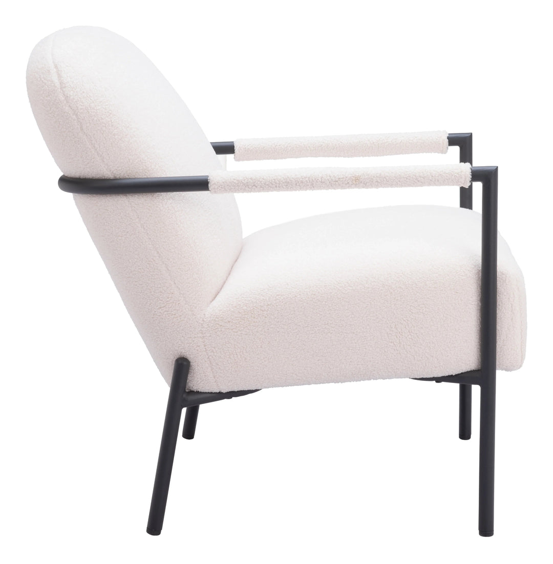 SwayLiving Chicago Accent Chair Ivory ACCENT + LOUNGE CHAIRS
