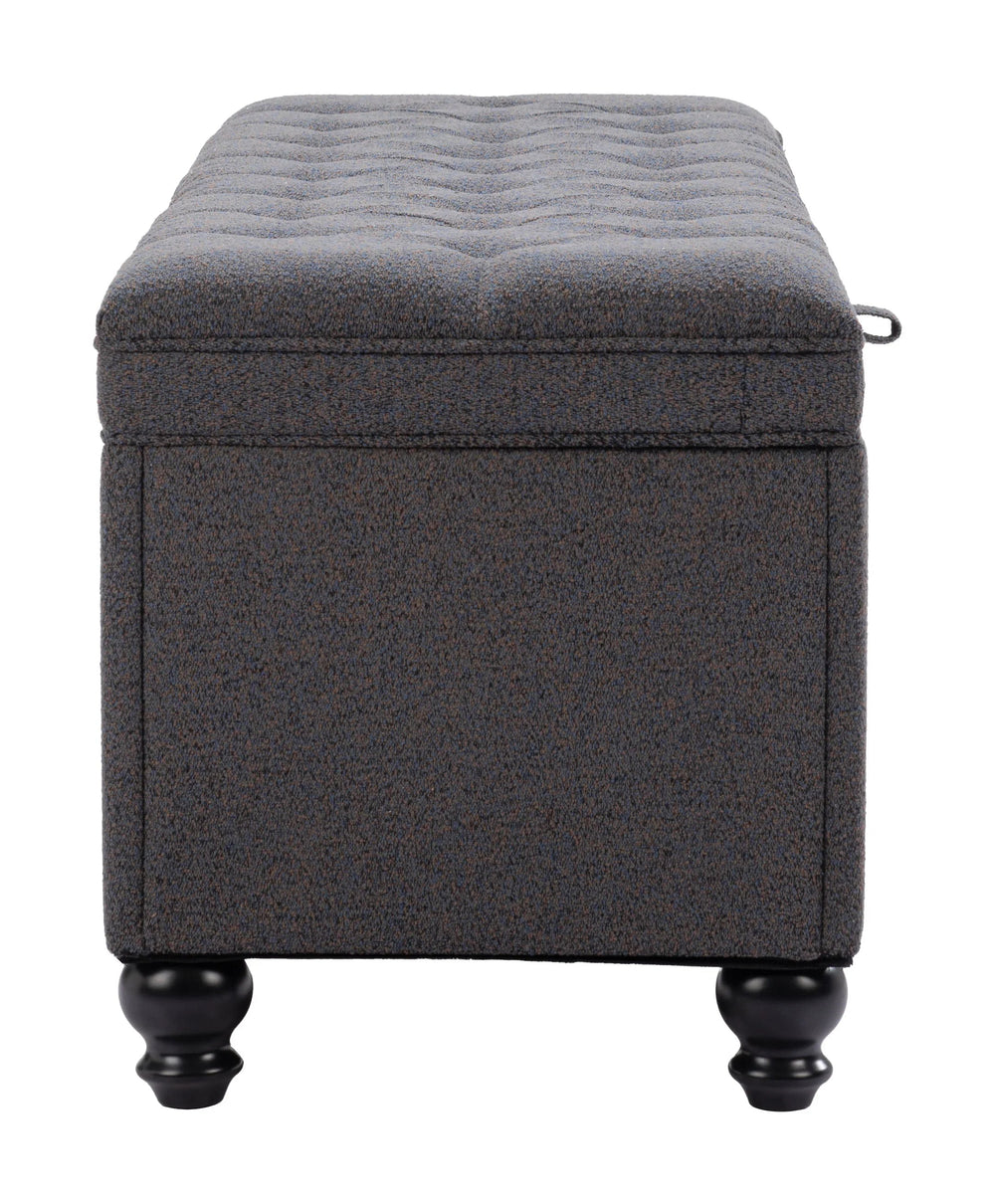 SwayLiving Halifax Storage Bench Gravel Gray BENCHES