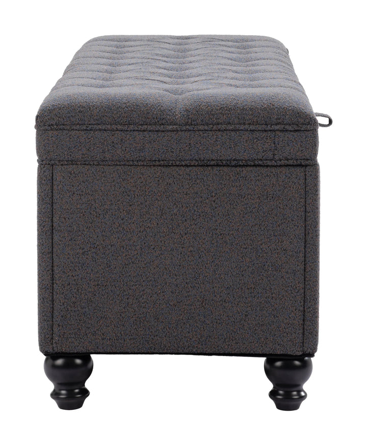 SwayLiving Halifax Storage Bench Gravel Gray BENCHES