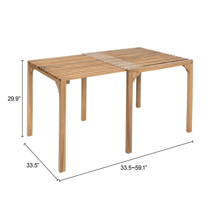 SwayLiving Riviera Extendable Dining Table Natural DINING TABLES