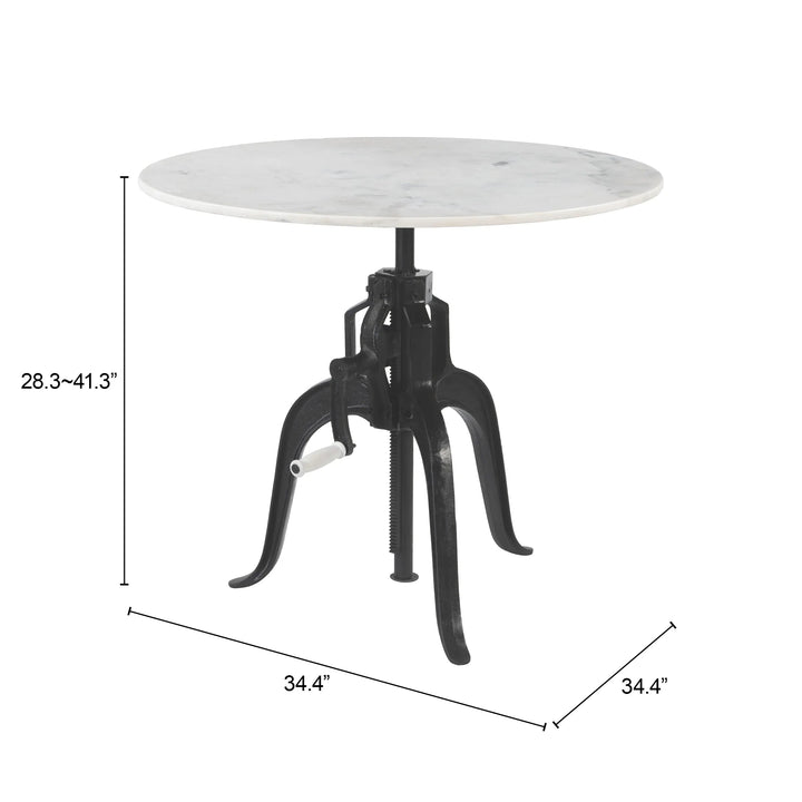 SwayLiving Mufid Bistro Table White & Black DINING TABLES