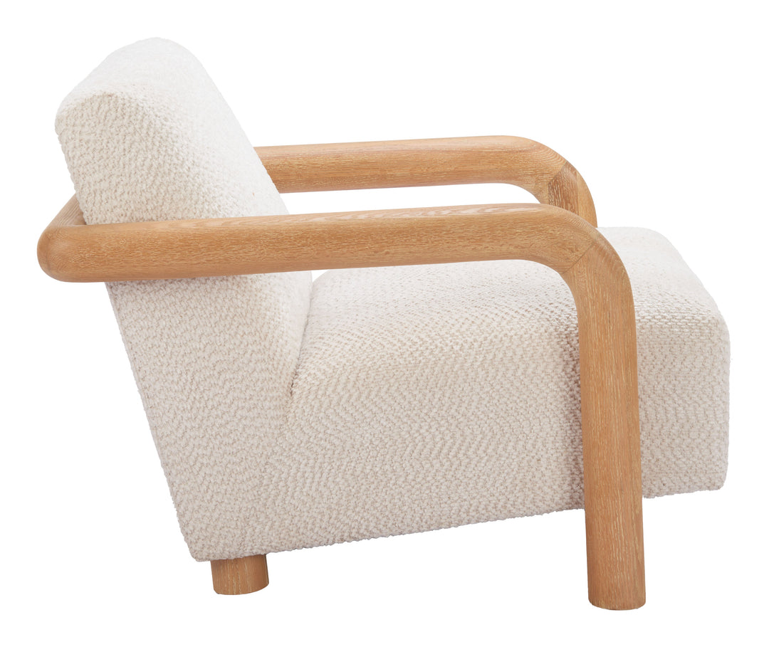 Subliem Accent Chair Cotton White