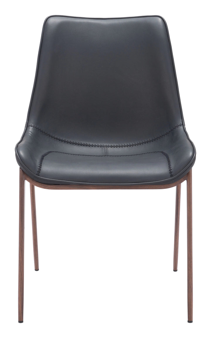 SwayLiving Magnus Dining Chair (Set of 2) Black & Walnut DINING CHAIRS