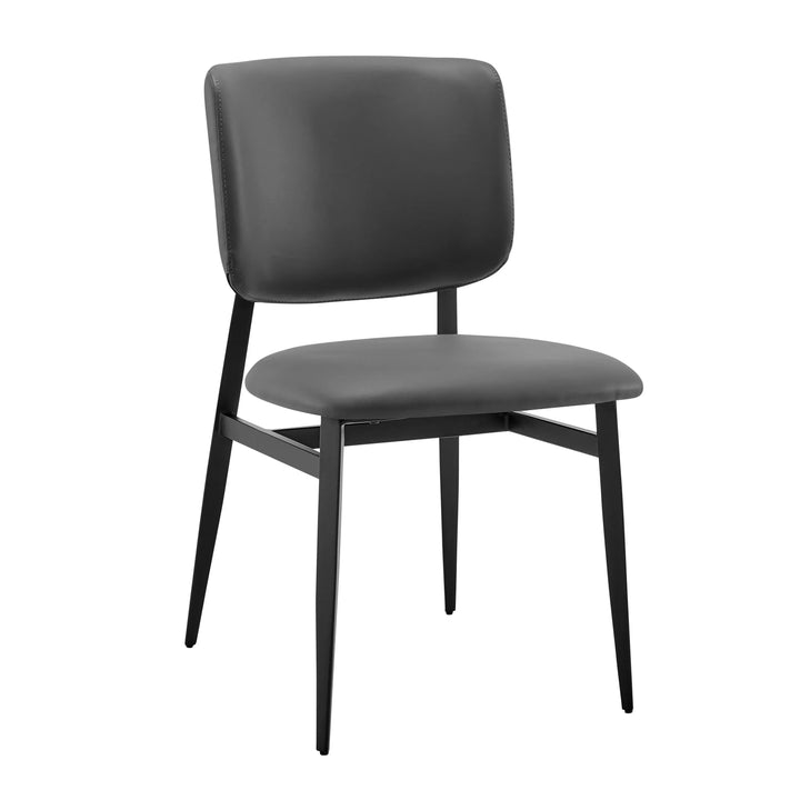 Grey Leatherette / Black
