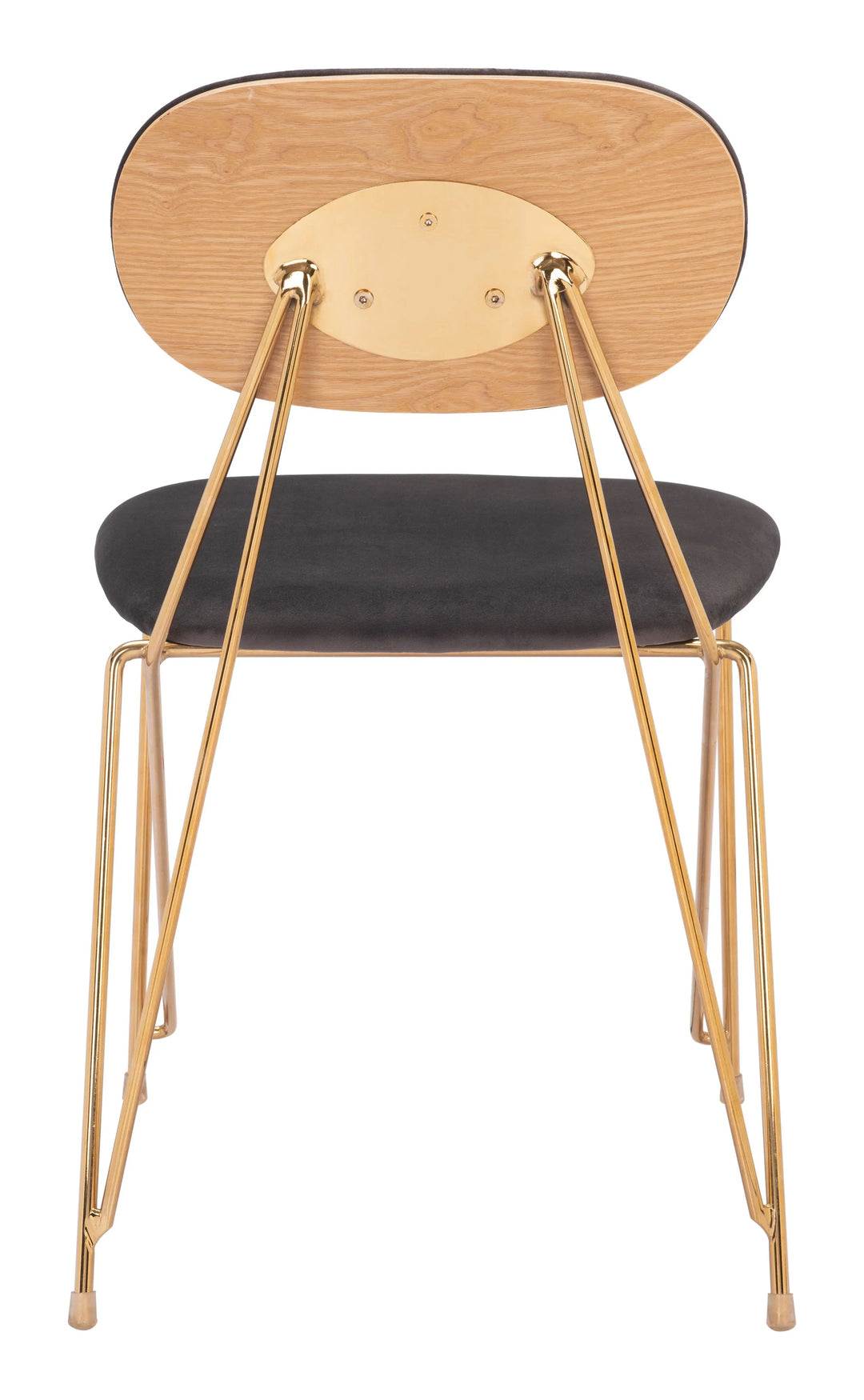 SwayLiving Georges Dining Chair (Set of 2) Gray & Gold DINING CHAIRS