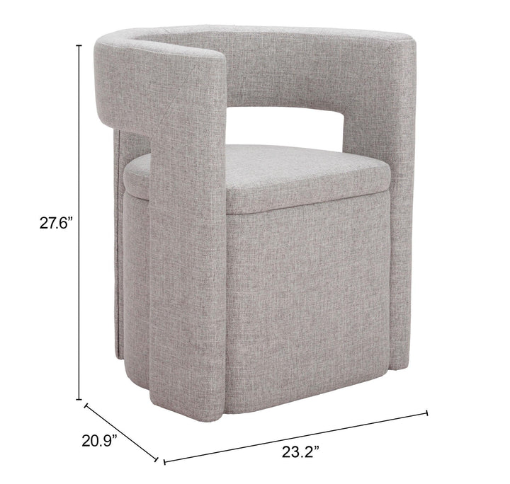 SwayLiving Papua Dining Chair Gray - Set of 2 DINING CHAIRS