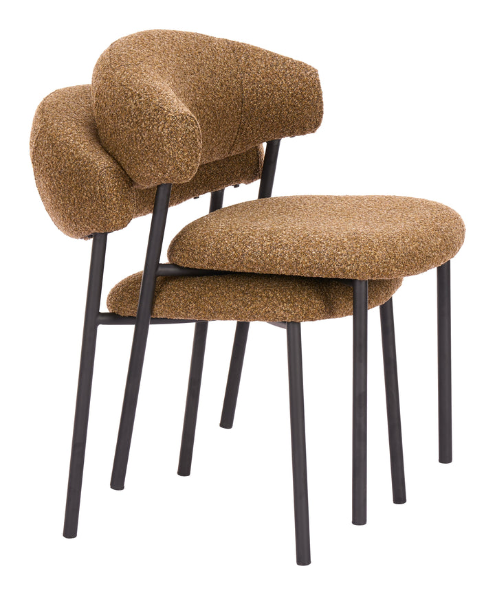Seville Dining Chair (Set of 2) Brown Cork