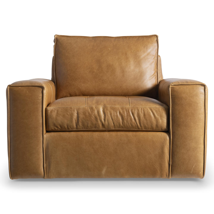 SwayLiving SwayLiving Nest Leather Swivel Chair