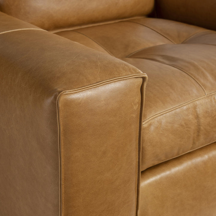 SwayLiving SwayLiving Nest Leather Swivel Chair