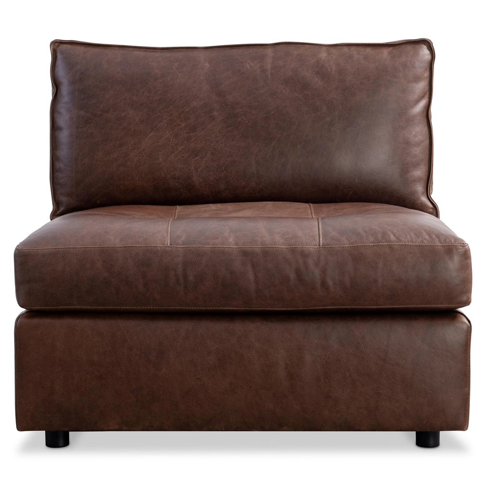 SwayLiving - Nest Leather Armless Chair - 3330LO | SwayLiving