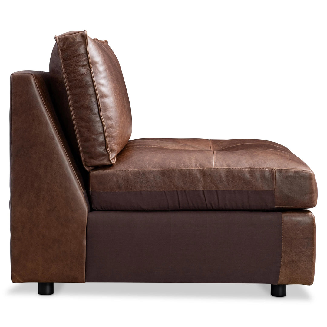 SwayLiving - Nest Leather Armless Chair - 3330LO | SwayLiving