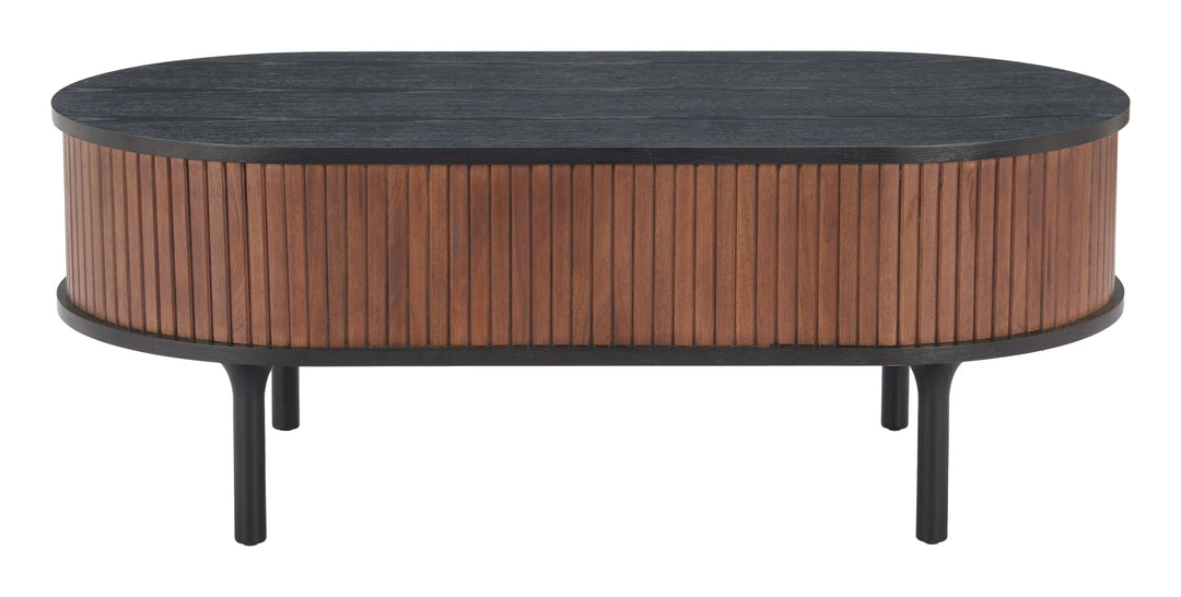 SwayLiving Koriana Coffee Table Black & Walnut COFFEE TABLES