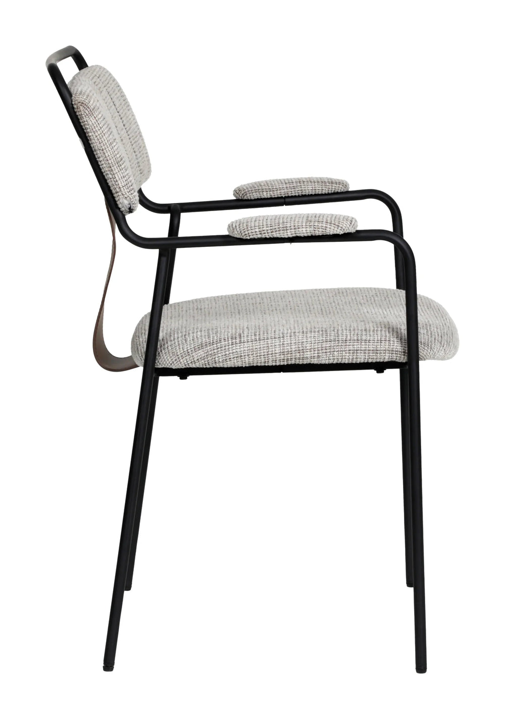 SwayLiving Couva Dining Chair (Set of 2) Gray Tweed DINING CHAIRS