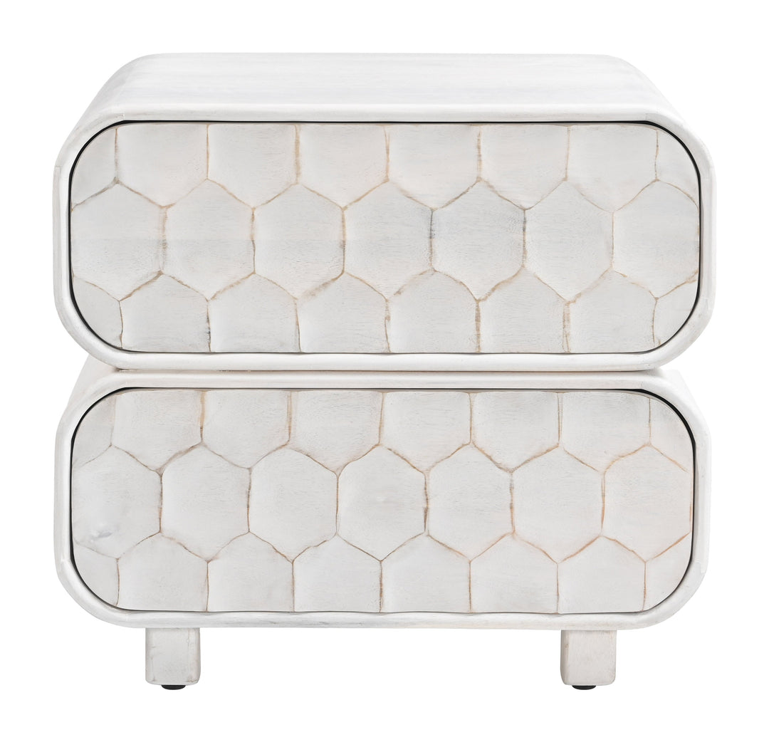 Miro Nightstand Whitewashed
