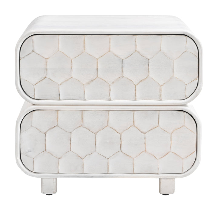 Miro Nightstand Whitewashed