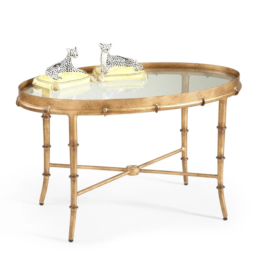 SwayLiving SwayLiving Gold Bamboo Cocktail Table