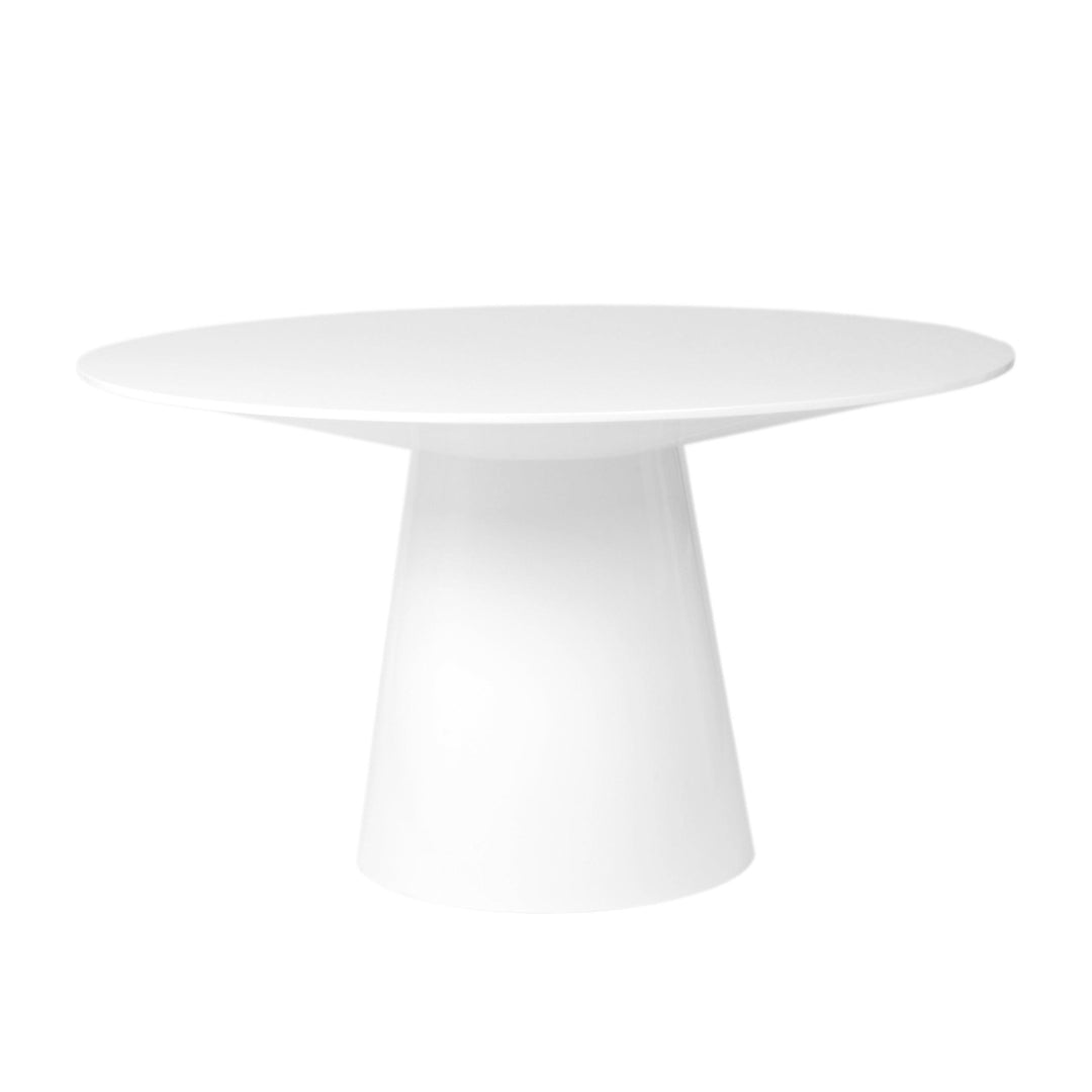 SwayLiving Wesley 53" Round Dining Table  Matte White DINING TABLES