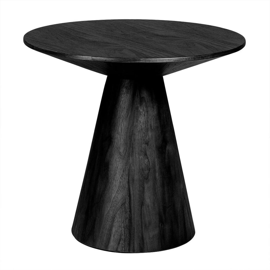 SwayLiving Wesley 24" Round Side Table in Matte Black ACCENT TABLES