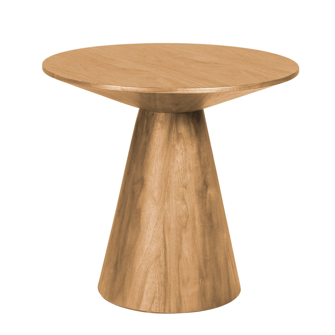 SwayLiving Wesley 24" Round Side Table in Oak ACCENT TABLES
