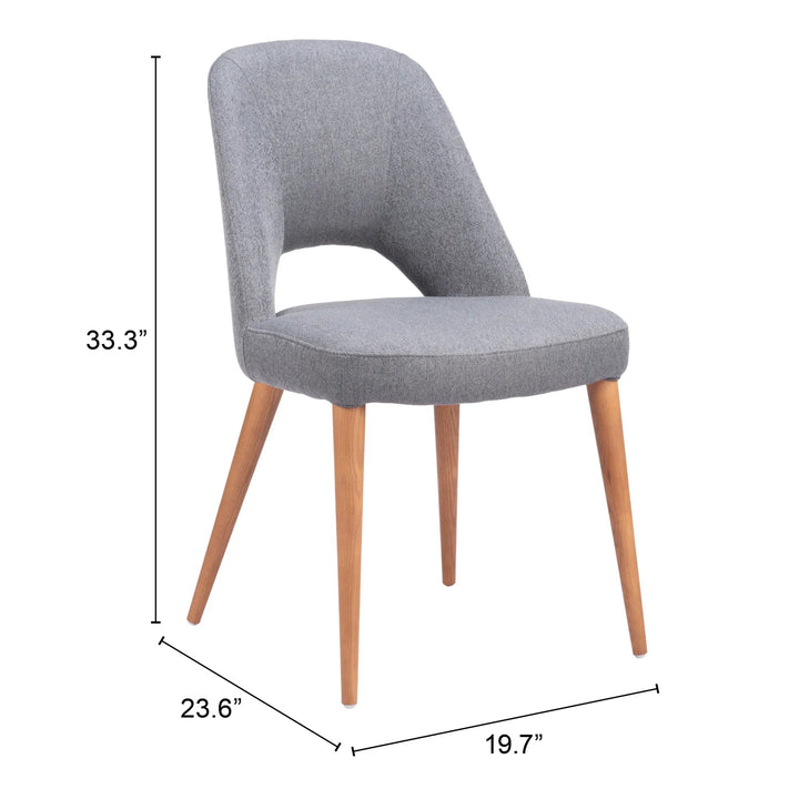 SwayLiving Leith Dining Chair (Set of 2) Gray DINING CHAIRS