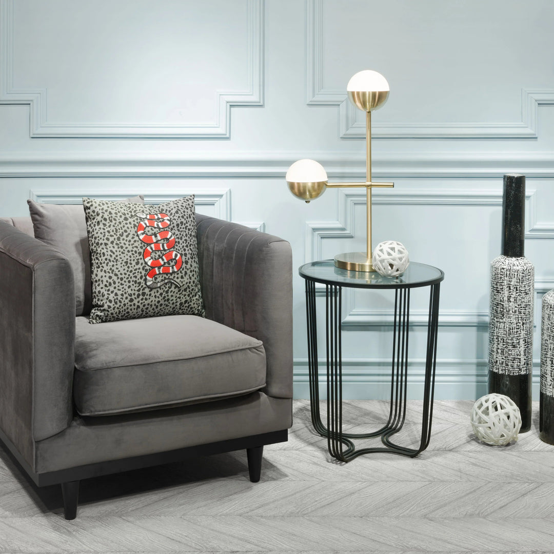 SwayLiving Waterloo Table Lamp White & Bronze TABLE LAMPS