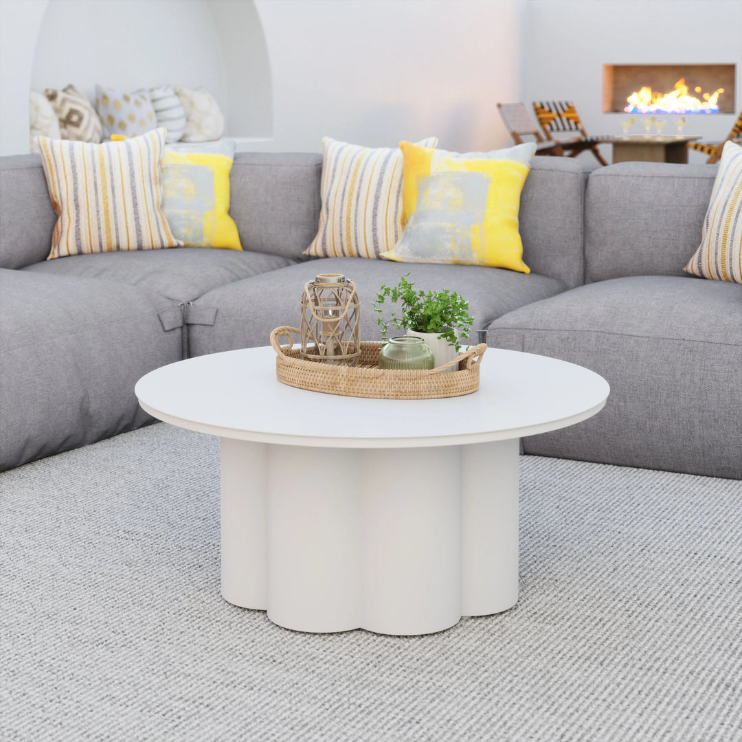 SwayLiving Palmier Coffee Table White COFFEE TABLES