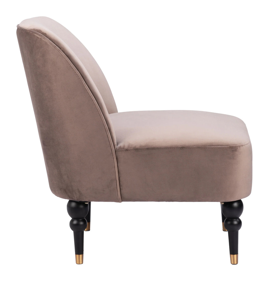 SwayLiving Bintulu Accent Chair Taupe ACCENT + LOUNGE CHAIRS