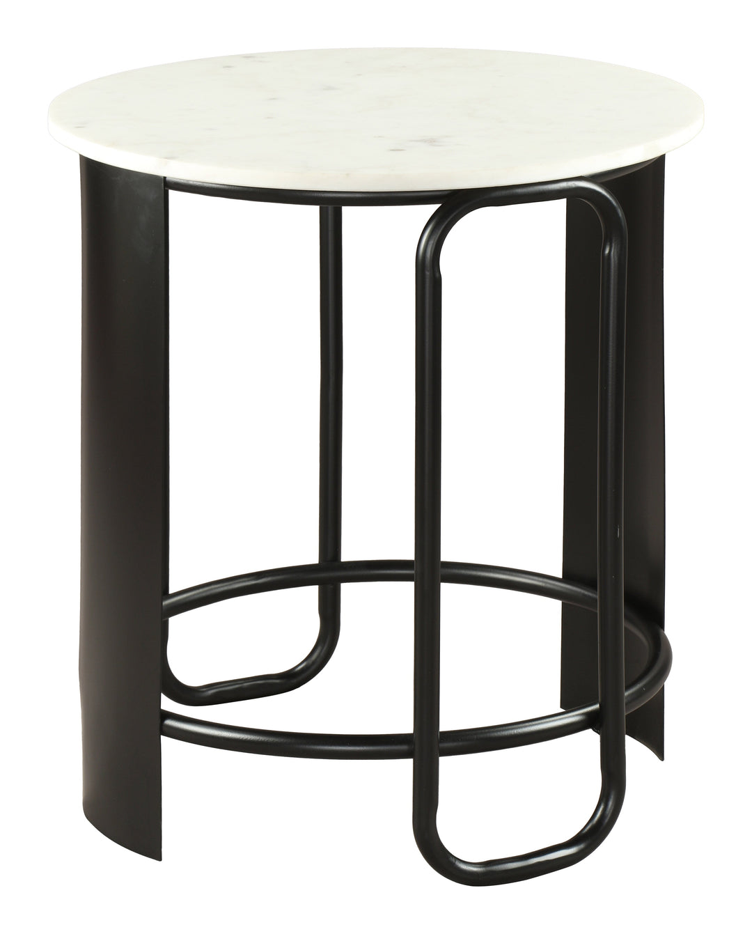 Obel Side Table White & Black