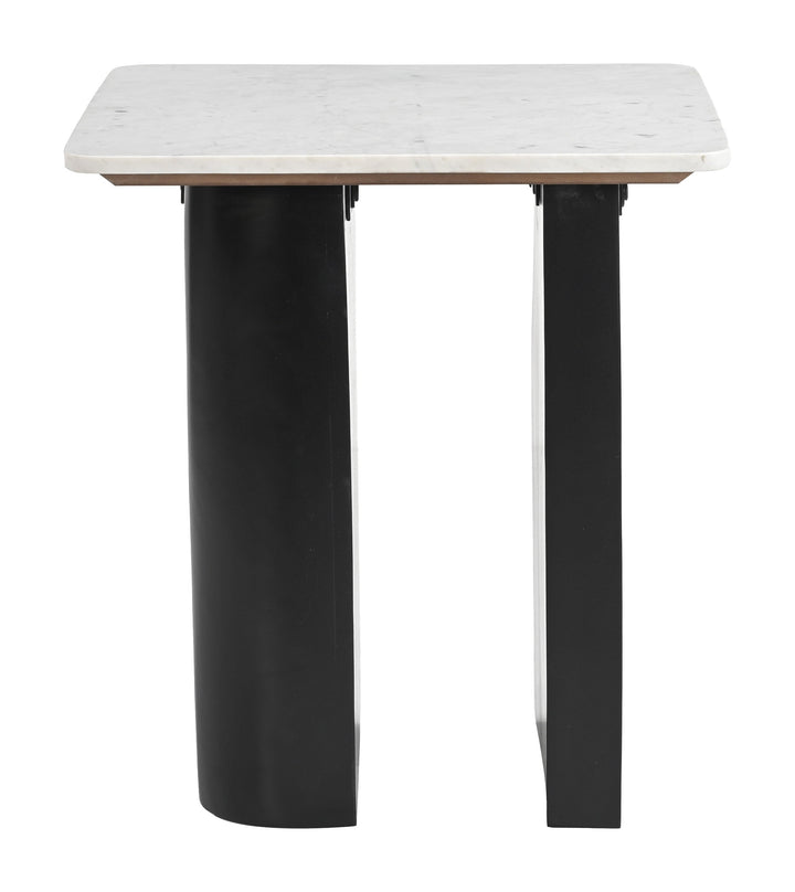 Fiora Side Table White & Black