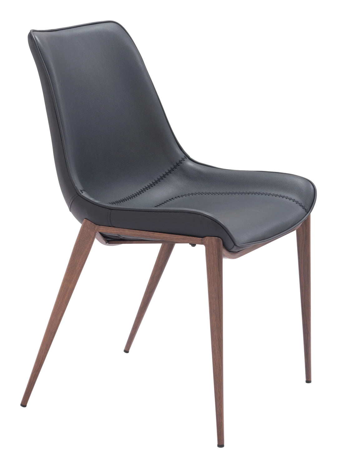 SwayLiving Magnus Dining Chair (Set of 2) Black & Walnut DINING CHAIRS