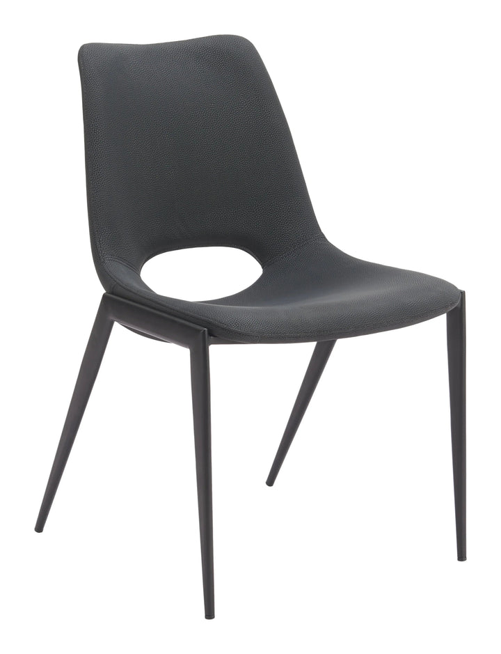 SwayLiving Desi Armless Dining Chair (Set of 2) Black DINING CHAIRS